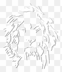 Lion - Logowhiteshadow Shadow Lion Logo Png,Lion Logo Png