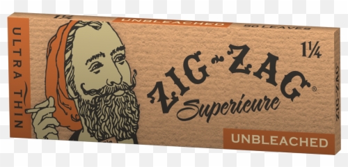 Zig Zag 1 14 Size Unbleached Rolling Paper - Ultra Thin png