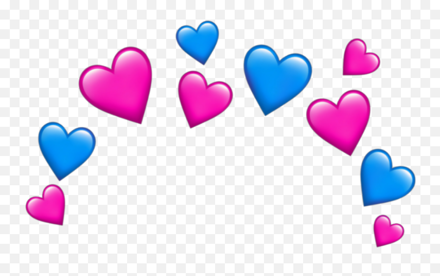 Hashtag Sticker - Heart Emoji Crown Clipart Full Size Iphone Heart Emoji Red Png,Transparent Heart Emojis