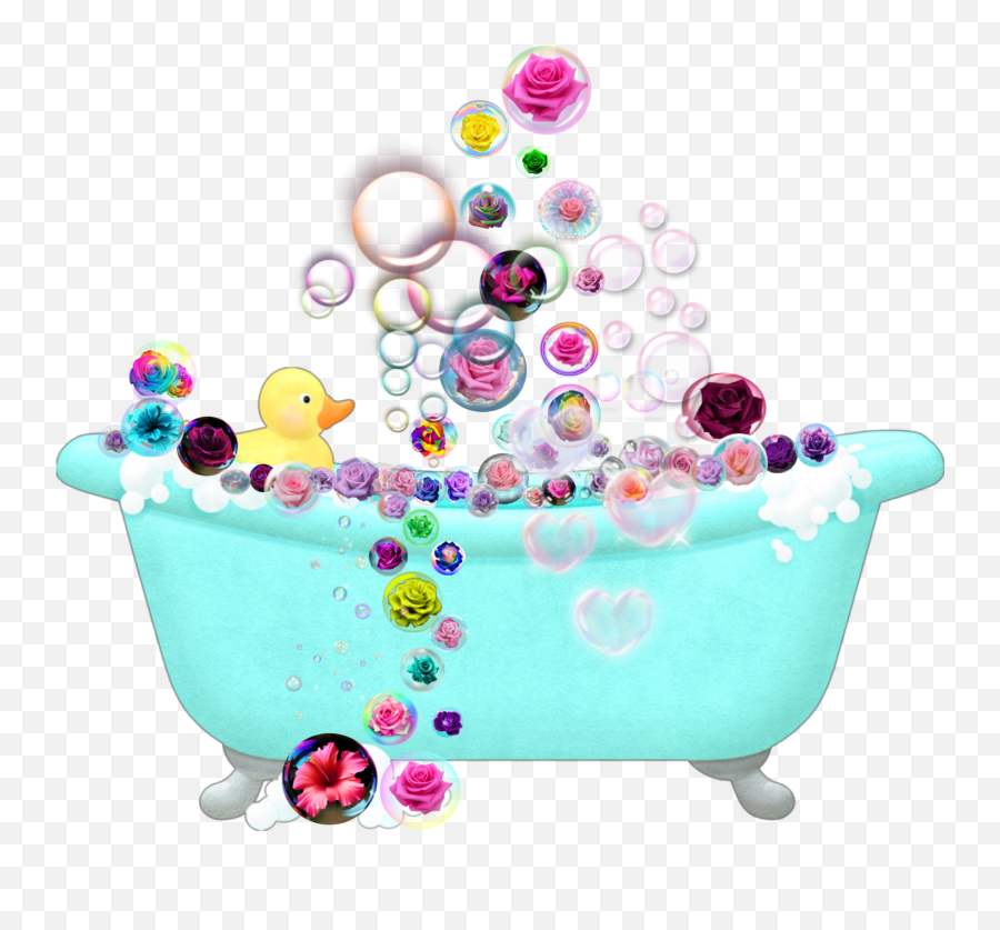 Bubble Bath Bubbles Splash Tub Sticker By Precious - Colorful Bubbles Png,Bubble Bath Png