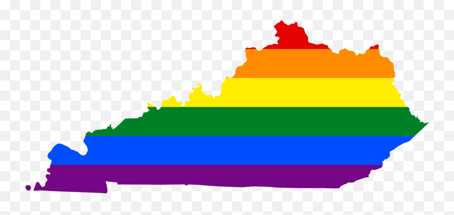 Lgbt Flag Map Of Kentucky - Kentucky Community And Technical College System Png,Kentucky Png