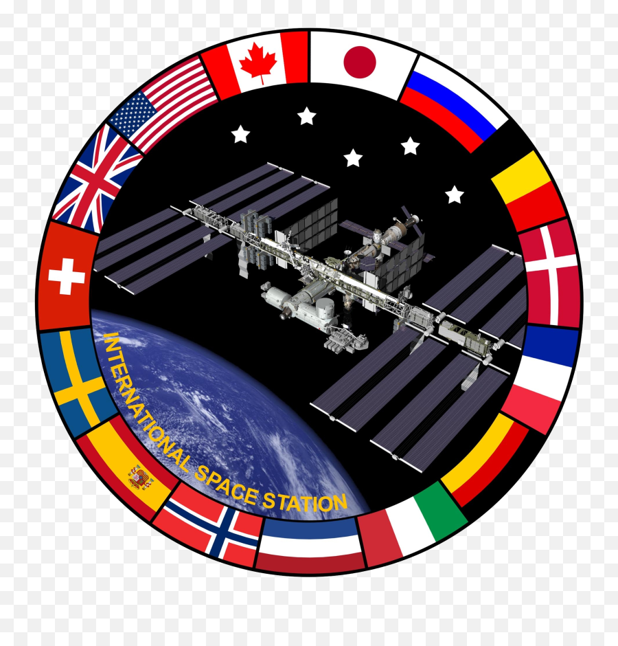 International Space Station Programme - International Space Station Flag Png,Space Station Png