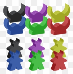 Viking Meeples Kickstarter Board Game - Champions Of Midgard Viking Meeple Png,Meeple Png