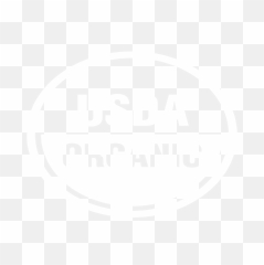 Usda Organic White Logo Png Image With - Black
