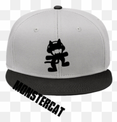 Monstercat Snap Back Flat Bill Hat - Monstercat Apparel For Kids png