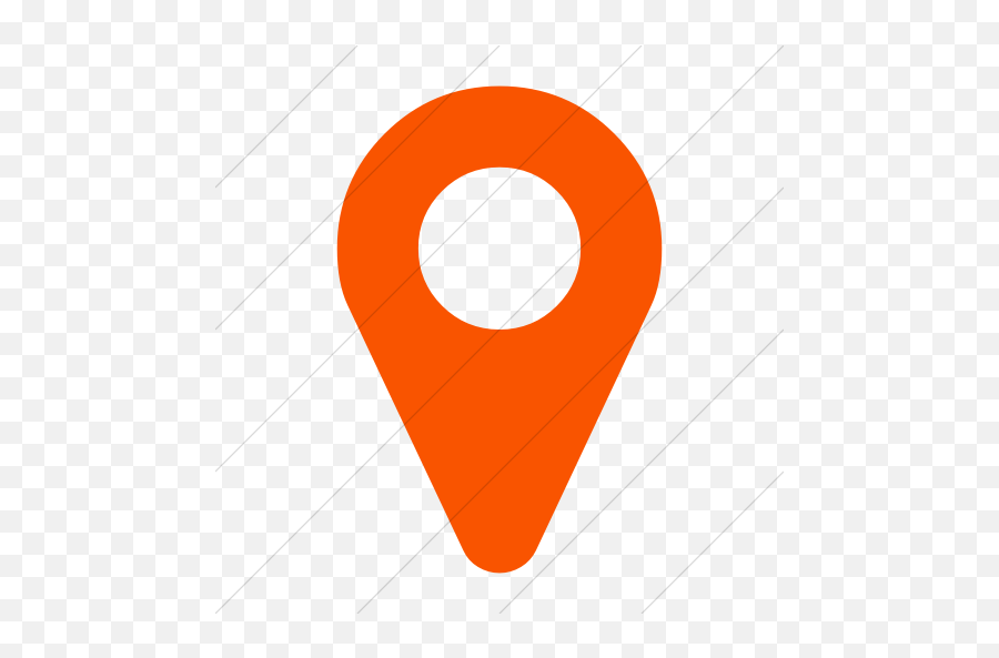 Iconsetc Simple Orange Bootstrap Font Awesome Map Marker Icon - Vertical Png,Font Awesome To Png