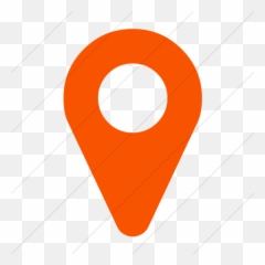 Iconsetc Simple Orange Bootstrap Font Awesome Map Marker Icon - Vertical png