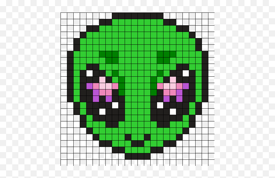 Alien Perler Bead Pattern Sprites Characters Fuse - Paladin Soul Knight Png,Bead Icon