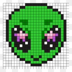 Alien Perler Bead Pattern Sprites Characters Fuse - Paladin Soul Knight png