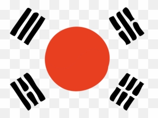 Korea Flag Png - South Transparent Cartoon Of Japanese