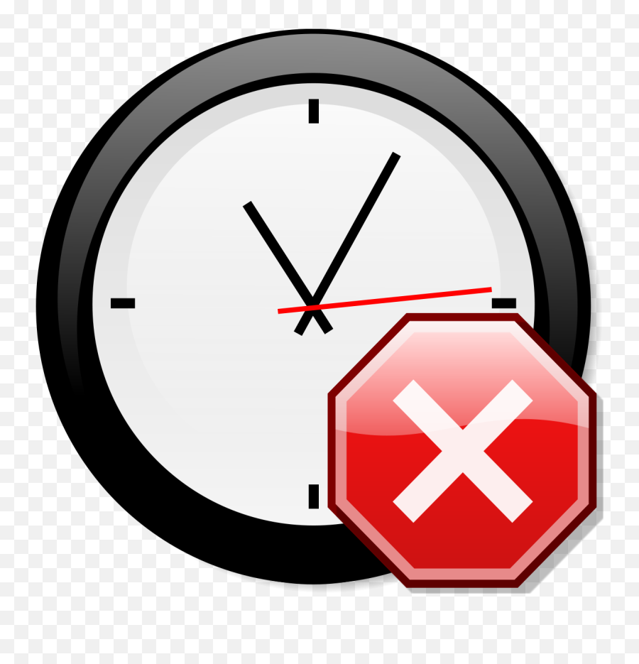 Filestop X Nuvola With Clocksvg - Wikipedia Clock With An X Over Png,Red Clock Icon