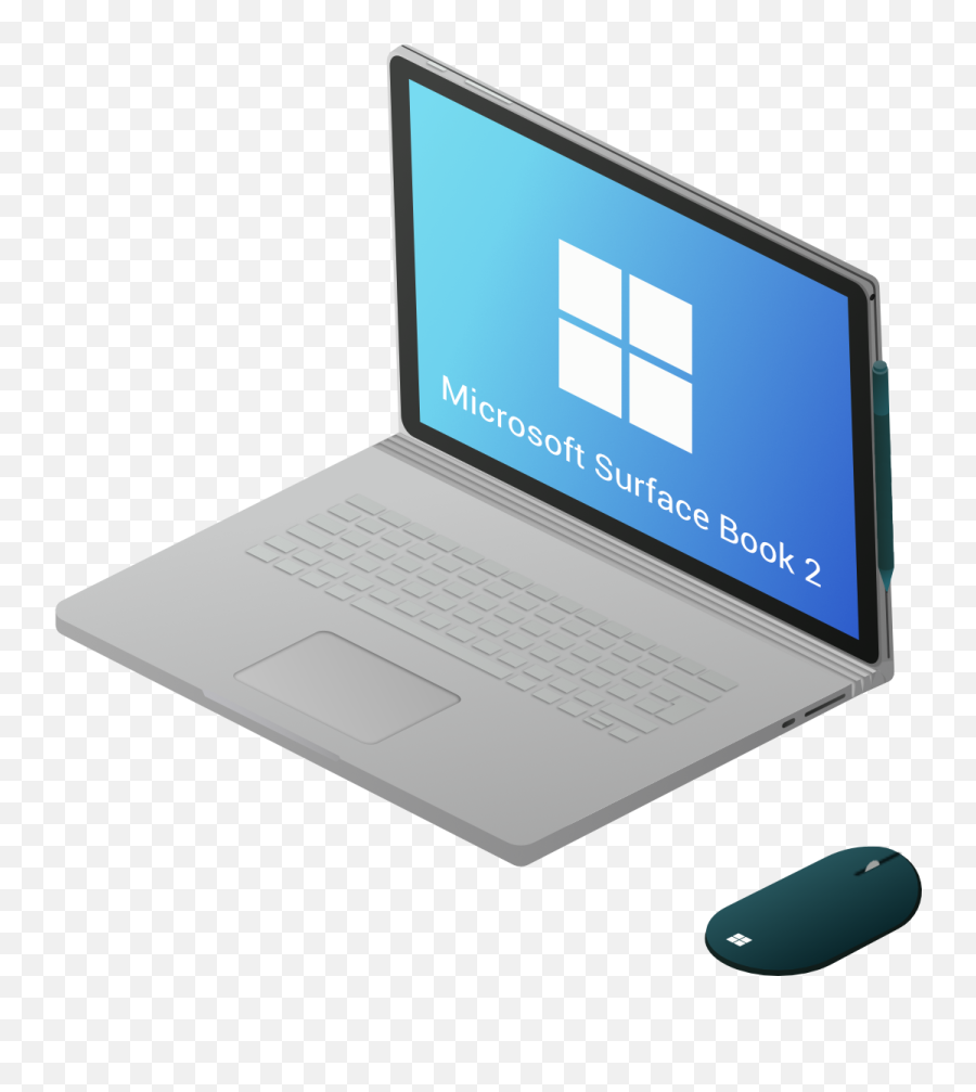 A Microsoft Surfaces Book 2 I Made With My Surface - Space Bar Png,No Battery Icon On Taskbar Windows 10