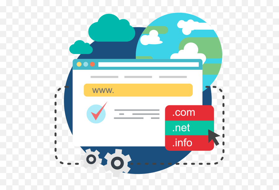 Register A Domain U2013 Apseos - Web Hosting And Domain Vector Png,Domain Name Registration Icon