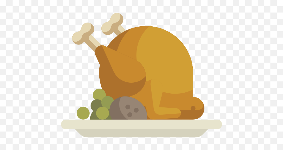 Chicken Roast Turkey For Thanksgiving - 512x512 Roast Chicken Png,Thanksgiving Turkey Icon