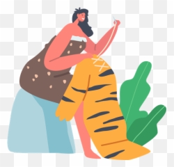 Anthropology Icon - Download in Colored Outline Style Prehistory png