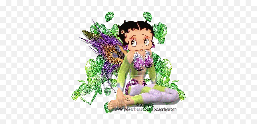 Betty Boob Shimmering Fairy Dust Sticker - Betty Boob Mythical Creature Png,Tit Icon