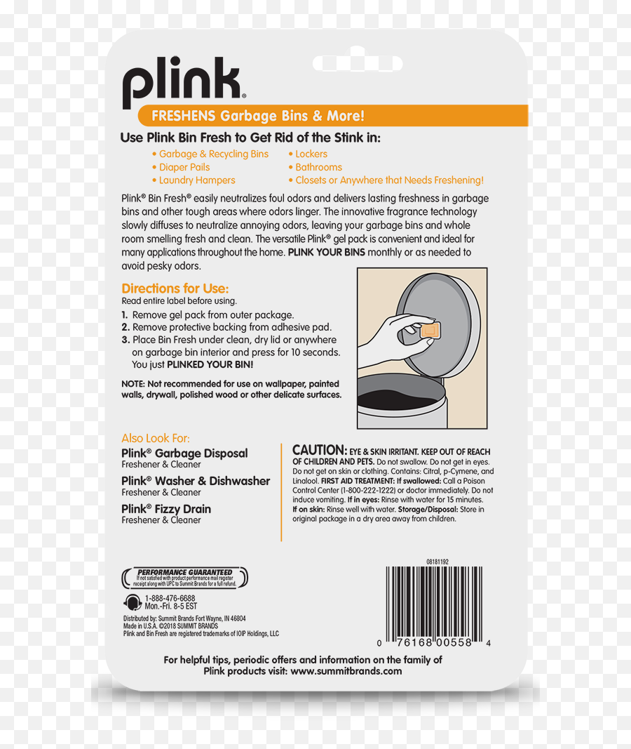 Plink Bin Fresh Odor Eliminator - Language Png,Pink Recycle Bin Icon ...