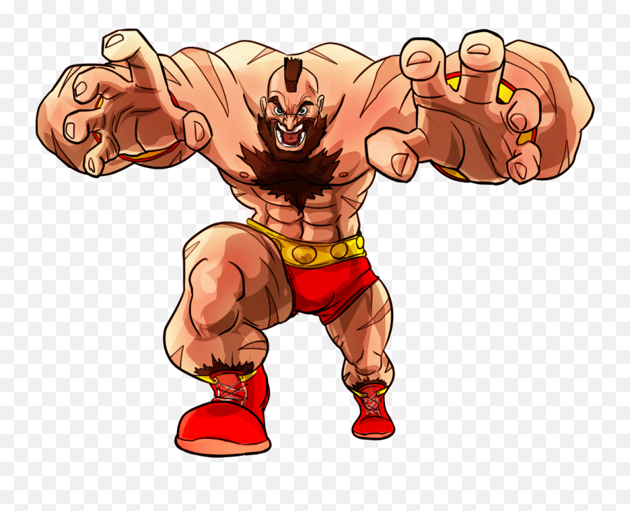 Zangief Street Fighter Png Clipart - Street Fighter Russian Wrestler,Fighter Png