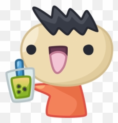 Bubble Tea Yoshi Spoopy - Aday Paleontologist Transparent Background Png,Bubble Tea Png