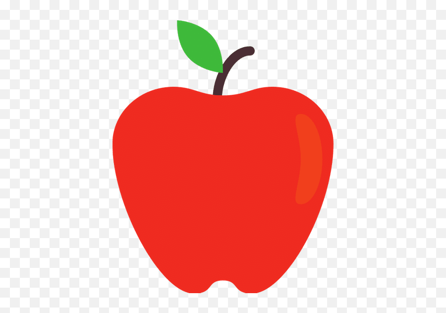 Apple Fresh Fruit Flat Icon - Canva Teacher Apple Clipart Png,Apple Flat Icon