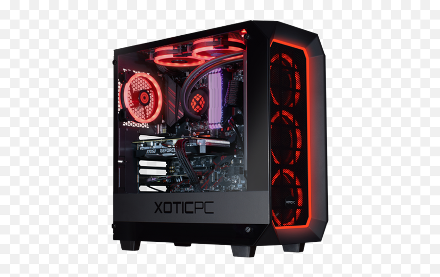 Custom Built Gaming Pc - Gaming Desktop Computers Xotic Pc Computer Fan Png,Fan Icon On Computer Case