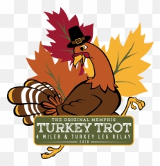 Turkey Trot 4 Miler And Leg Relay - Leaves Transparent Fall Clipart Png,Turkey Leg Png