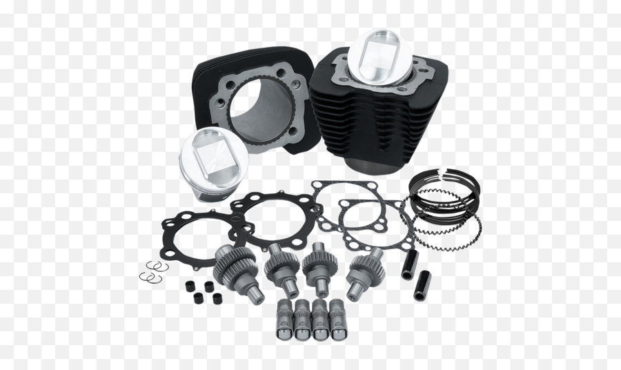 Su0026s Cycle Big Bore Black Hooligan Performance Kit For 2000 - 2020 Harley Sportster Xl Models With Bolton Parts 9100699 Png,Icon Hooligan Gloves