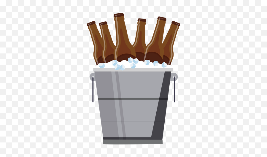Bucket Beer Ice Flat - Balde De Cerveja Png,Beer Bucket Png