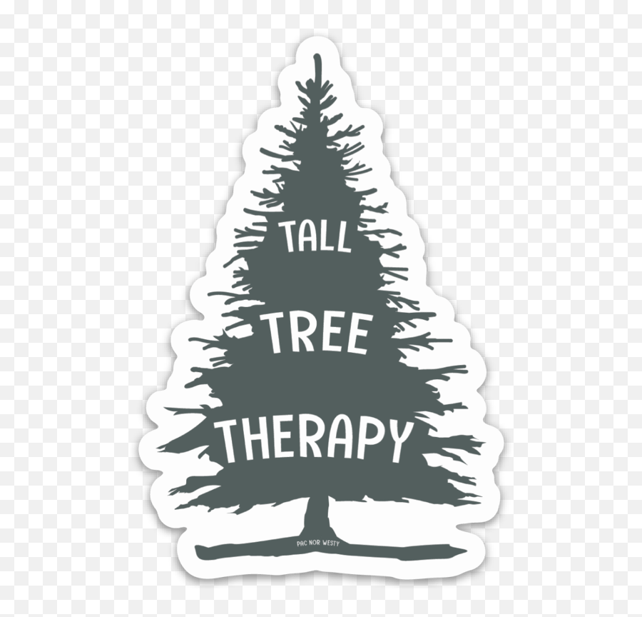 Tall Tree Therapy Sticker - Christmas Tree Png,Tall Tree Png