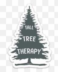Tall Tree Therapy Sticker - Christmas png