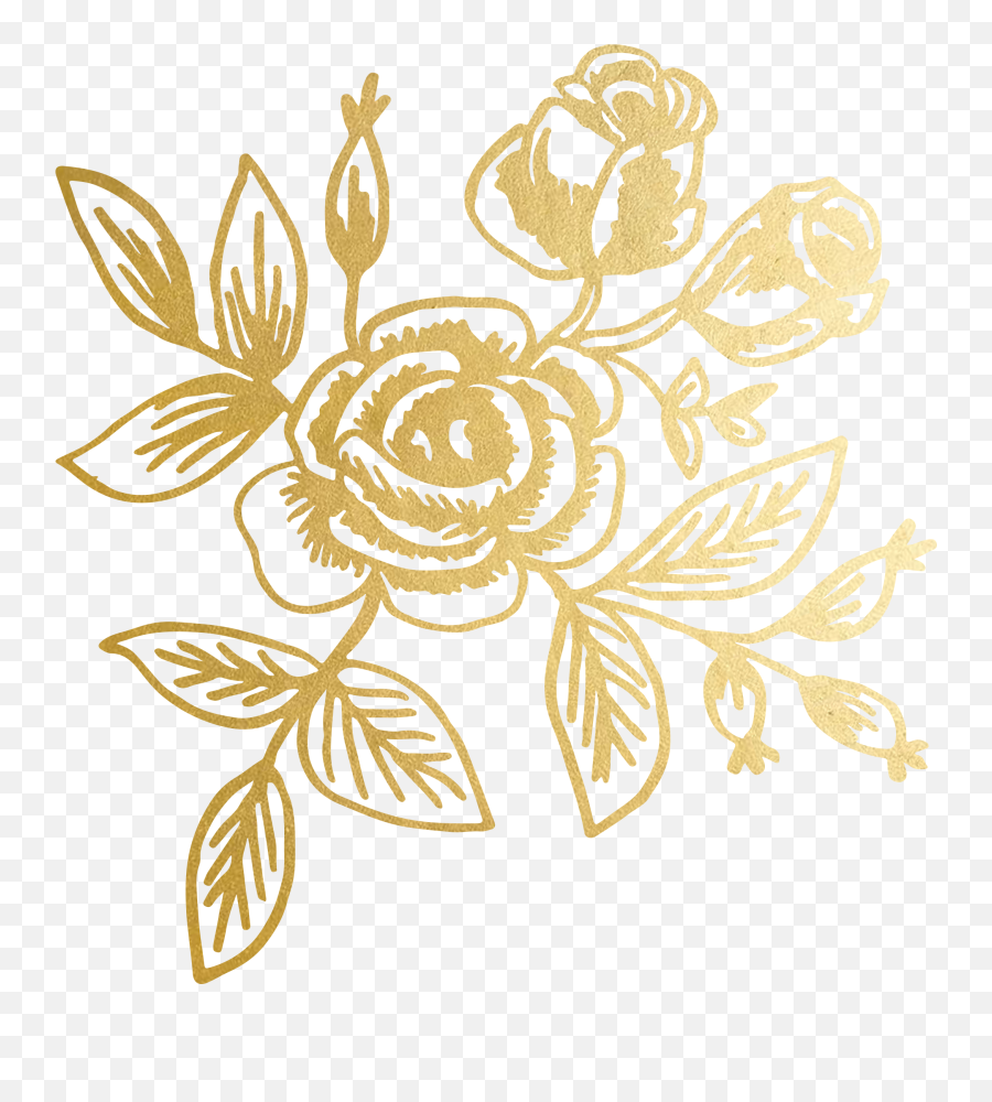 Gold Floral Pattern Png Image - Gold Floral Transparent Png,Floral Pattern Png