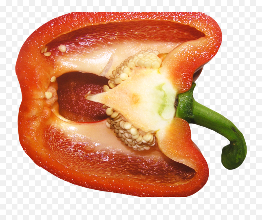 Red Sweet Pepper Png Image - Purepng Free Transparent Cc0 Half A Bell Pepper Png,Pepper Png