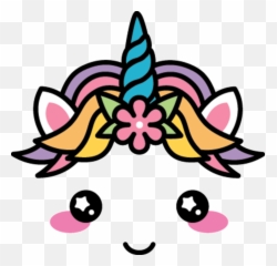 Mq Horse Horses Unicorn Unicorns Horn Face - Kawaii Unicorn Drawing png