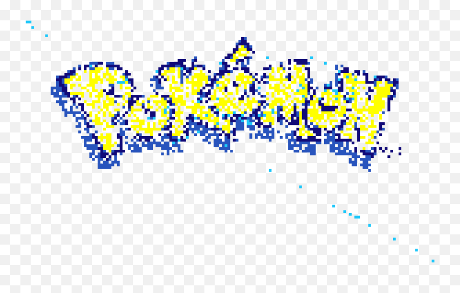 Pokemon Logo Pixel Art Maker - Clip Art Png,Pokemon Yellow Logo