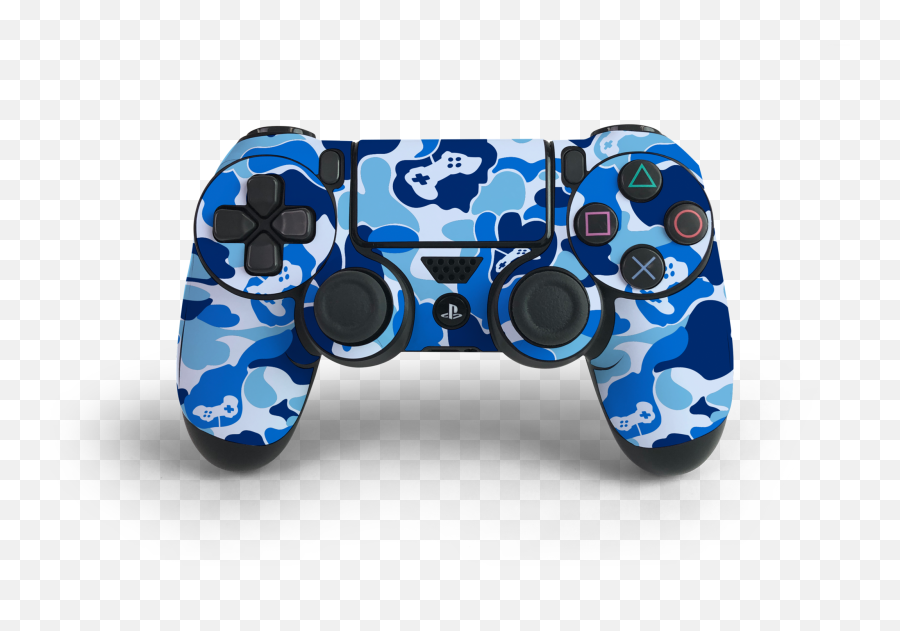 Blue Game Camo Skin Decal Kit - Bape Png,Ps4 Controller Png