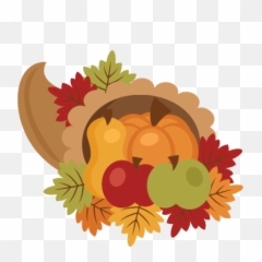 Cornucopia Svg Scrapbook Cut File - Cute Cornucopia Clipart Png,Cornucopia Png