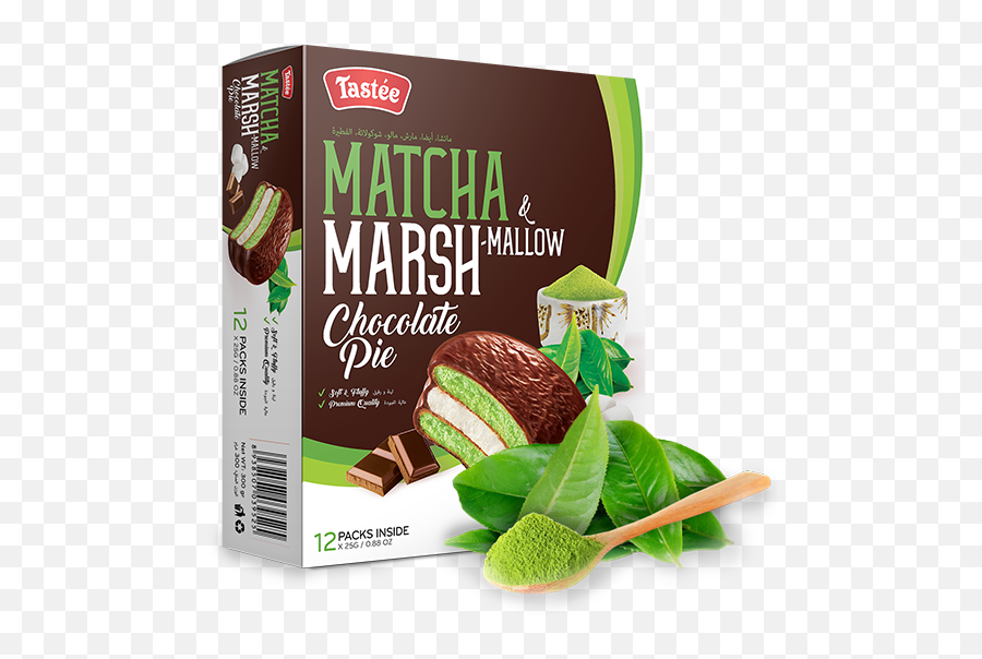 Chocolate Pie - Lotus Gourmet Tastee Choco Pie Matcha Png,Marshmallow Png