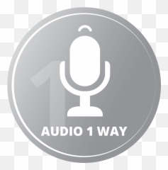 Download 2 Way Audio Icon - Icone De Microfone Integrado Png,Audio Icon Png