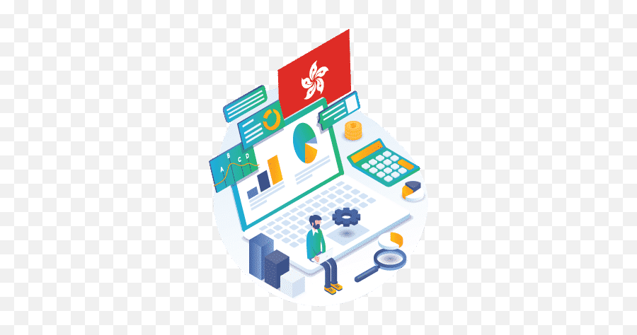 Hong Kong Local Seo Service - Hong Kong Seo Isometric Icons Data Analytics Png,Graphic Png