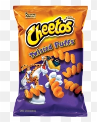 Cheetos Puffs Twisted Cheese Flavored Snacks - Hot Cheetos png