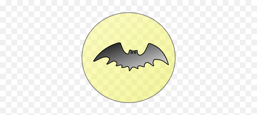 Bat Over Full Moon Vector Drawing Free Svg - Smiley Face Png,Batman Drawing Logo