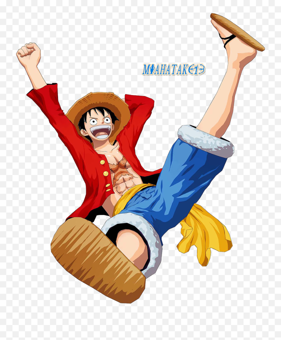 Luffy Jumping Render By Miahatake13 - One Piece Unlimited World Red 3ds Png,One Piece Luffy Png