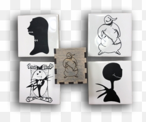 Nightmare Before Christmas Coaster Set - Nightmare Before Christmas Coasters Png,Nightmare Png