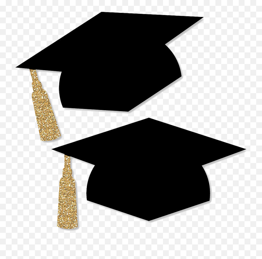 Graduation Hat With Gold Tassel - Graduation Hat With Gold Tassel Png,Mortarboard Png