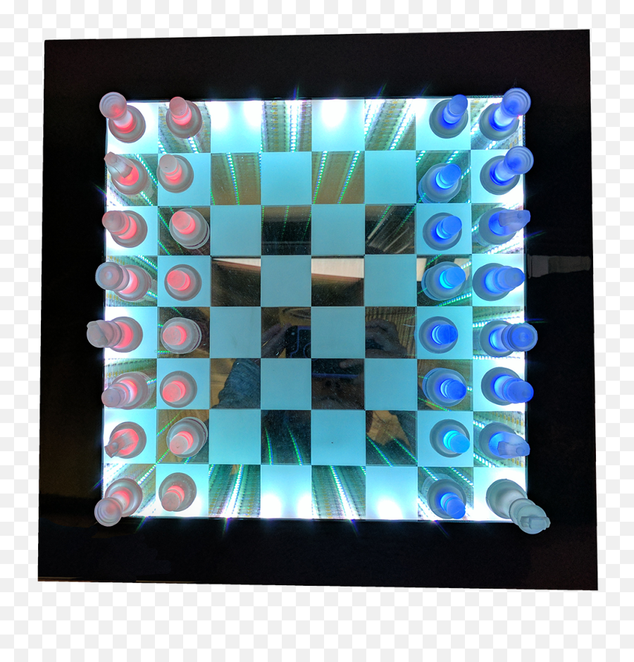 Infinity Mirror Chess Board - Light Up Chess Board Png,Chess Board Png