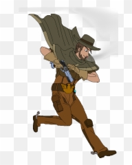 Blackwatch Mccree By Kaiju Borru Zetto - Mccree Cartoon Png,Mccree Png
