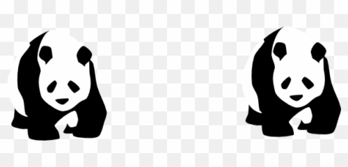 Panda Clear Background 2 Clip Art - Free Black And White png
