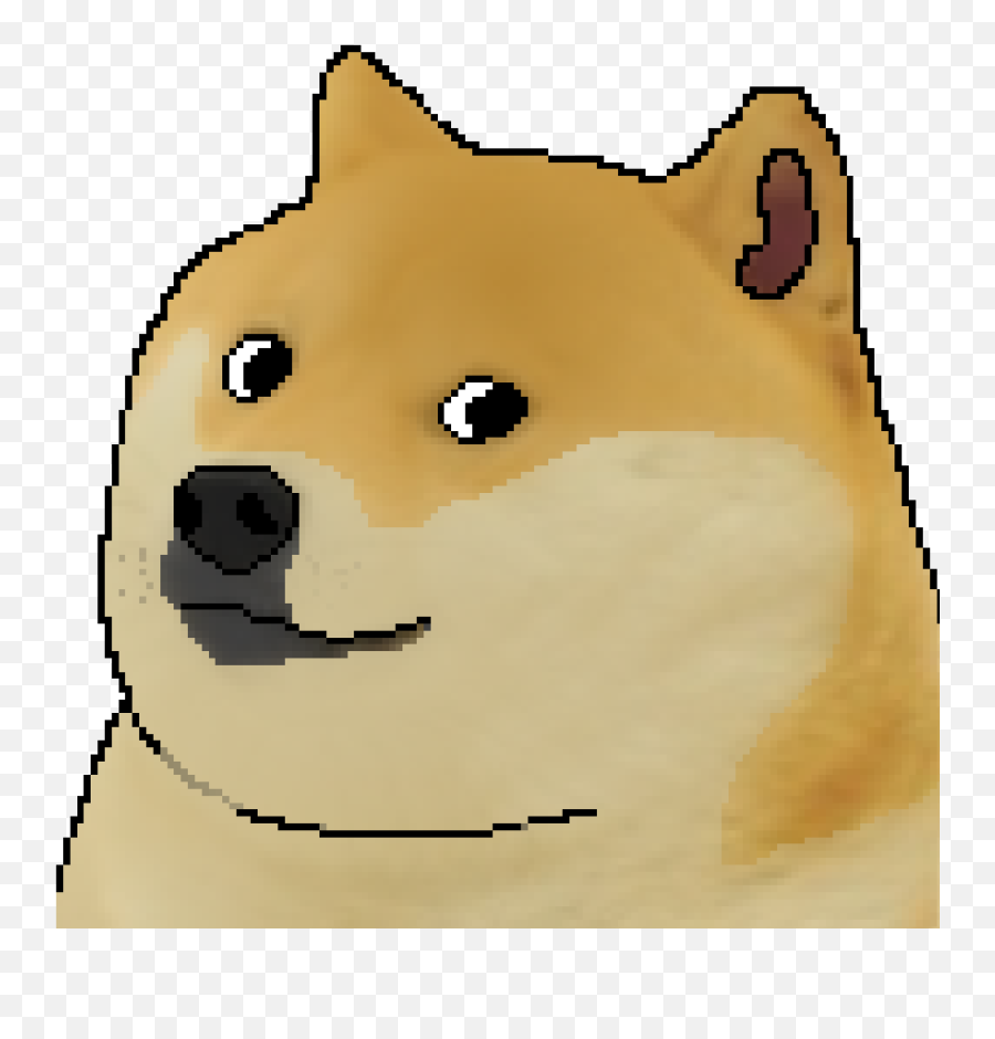 Doge Pixel - Doge Meme Pixel Art Full Size Png Download Minecraft Pixel Art Grids,Doge Png