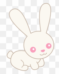 Rabbit Clip Art Groups Of Gray Rabbits Three - Cute Albino Rabbit Clipart Png,Bunny Png