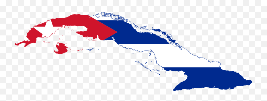 Flag - Cuba Map With Flag Png,Cuban Flag Png